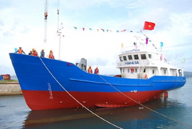 Ninh Thuận: Hạ thủy tàu vỏ thép mang tên Hoàng Sa