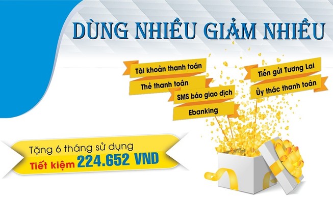 Dùng nhiều - Giảm nhiều tại Sacombank