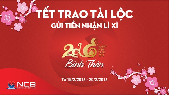 Tết trao tài lộc, NCB tri ân khách hàng đầu năm