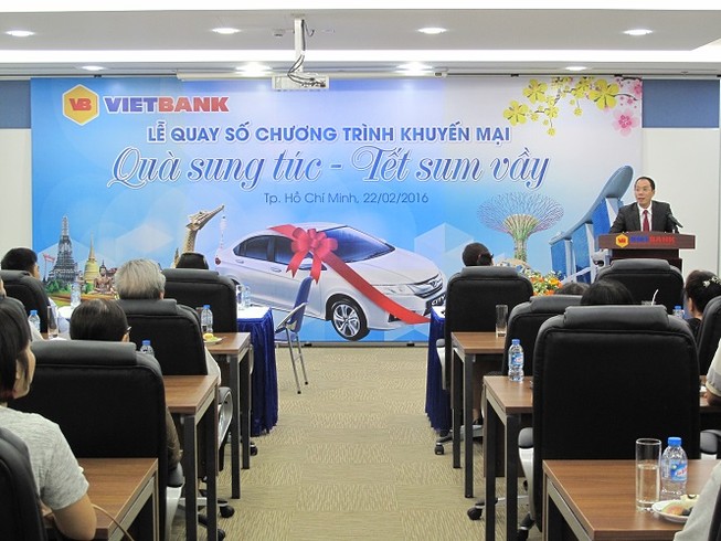 VIETBANK tổ chức thành công lễ quay số Quà sung túc - Tết sum vầy