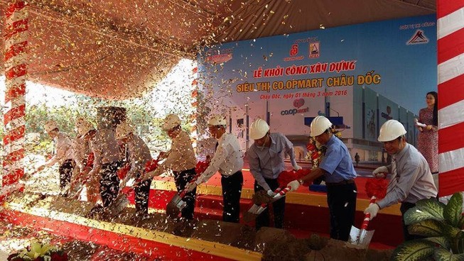 Saigon Co.op khởi công xây dựng siêu thị Co.opmart Châu Đốc