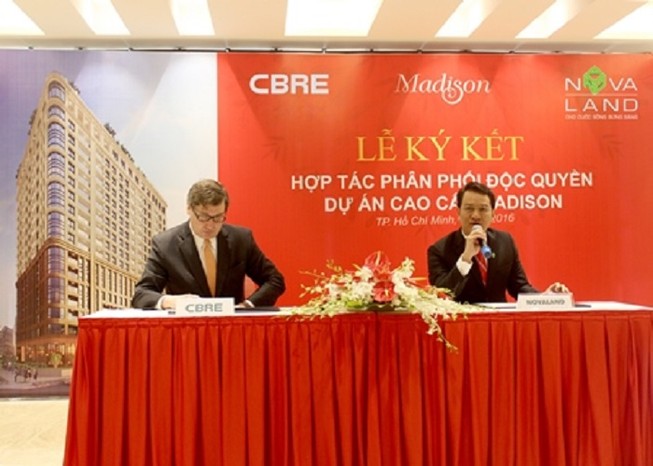 CBRE độc quyền phân phối dự án Madison của Novaland