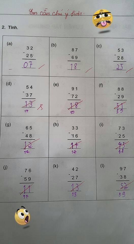 Lớp 1 học cộng trừ tới 99 làm gì?