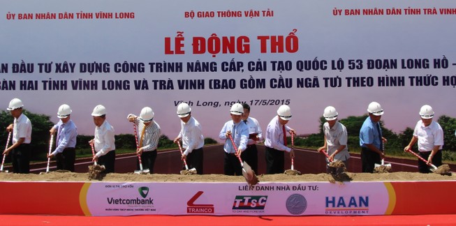 Động thổ nâng cấp, cải tạo Quốc lộ 53 đoạn Long Hồ - Ba Si nối Trà Vinh với QL1A