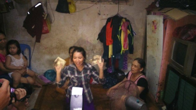 Tin vui: Chị ve chai đã nhận được 5 triệu yen