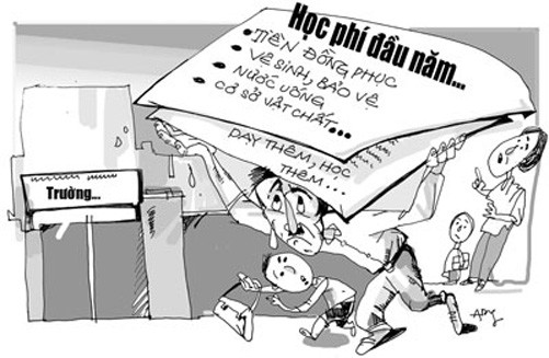 Không đóng dồn nhiều khoản tiền vào đầu năm học