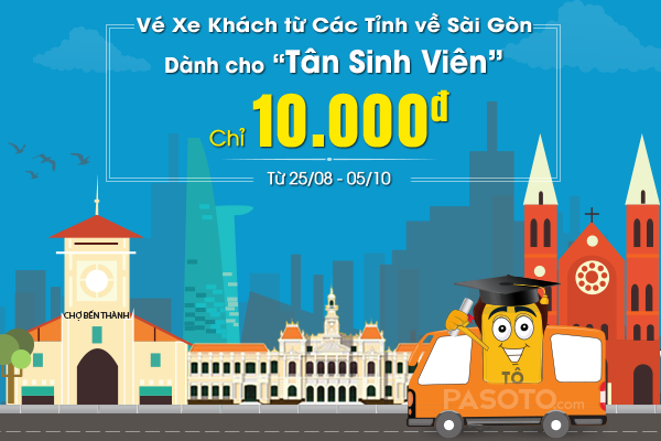 Hơn 1000 vé xe giá 10.000 đồng cho tân sinh viên nhập học tại TP.HCM