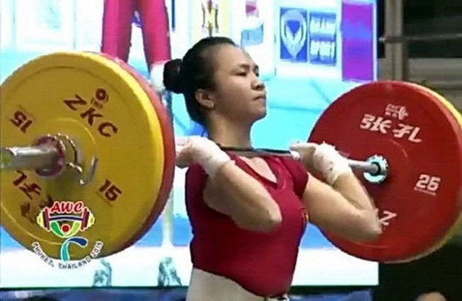 Lực sĩ Vương Thị Huyền giành 2 huy chương vàng tại giải vô địch Cử tạ châu Á