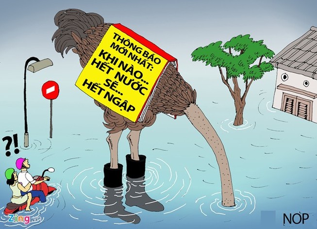 Hí họa kẹt xe, ngập nước lịch sử ở Sài Gòn