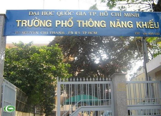 Trường Phổ thông Năng khiếu TP.HCM tuyển 600 chỉ tiêu lớp 10