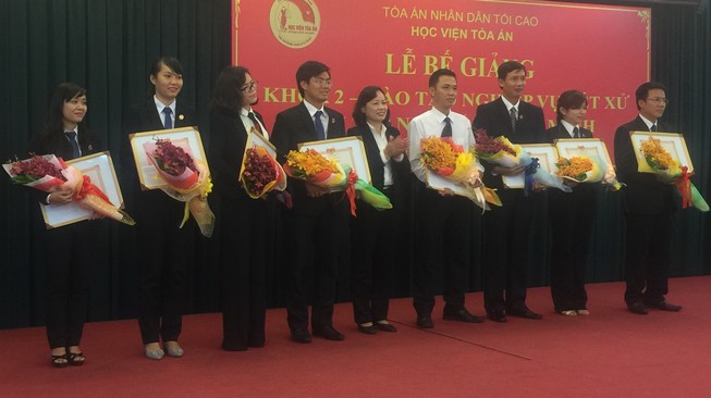 Bế giảng khóa 2 đào tạo thẩm phán tại TP.HCM
