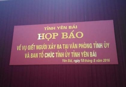 Vụ lãnh đạo tỉnh Yên Bái bị bắn: Không liên quan đến công tác cán bộ