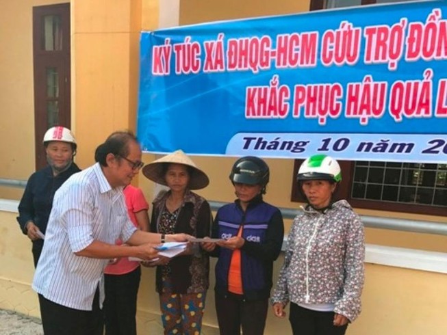 KTX ĐHQG TP.HCM góp hơn 400 triệu ủng hộ miền Trung