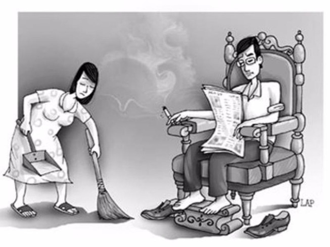 ‘Em nghĩ sao anh như vầy mà đi rửa chén?’