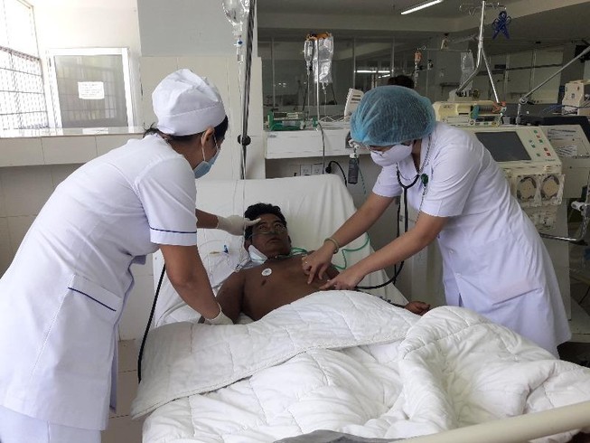 Bị ong vò vẽ đốt 50 mũi, người đàn ông nguy kịch