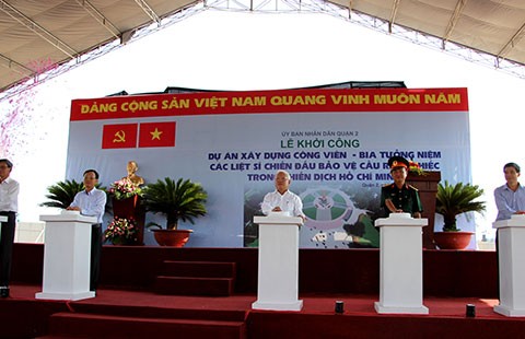 Khởi công Công viên-bia tưởng niệm cầu Rạch Chiếc