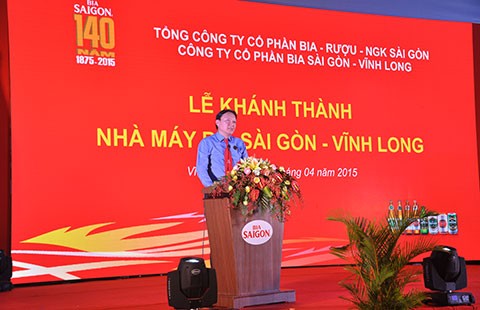 Khánh thành Nhà máy bia Sài Gòn - Vĩnh Long