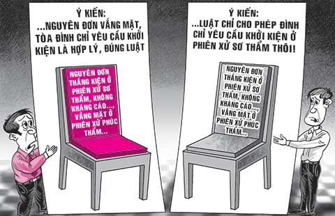 Nguyên đơn vắng mặt, tòa phúc thẩm xử sao?