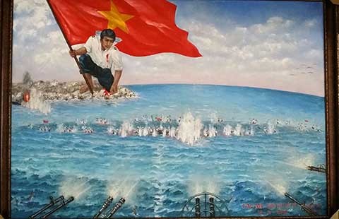Đấu giá tranh ‘Gạc Ma - vòng tròn bất tử’
