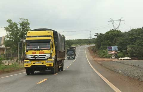 Thông xe quốc lộ 14 qua Tây Nguyên dài hơn 550 km