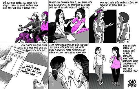Người ở trọ bị phạt?