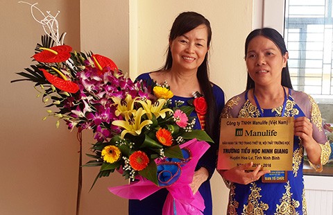 Tài trợ 400 triệu đồng cho Trường Tiểu học Ninh Giang