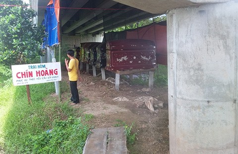 Buộc di dời một trại hòm dưới gầm cầu
