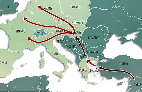 Hungary rào biên giới với Croatia