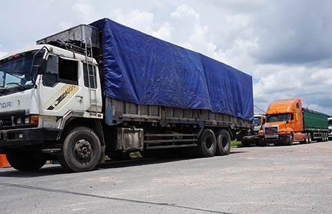 Bắt đoàn xe chở vượt trọng tải đến 317%