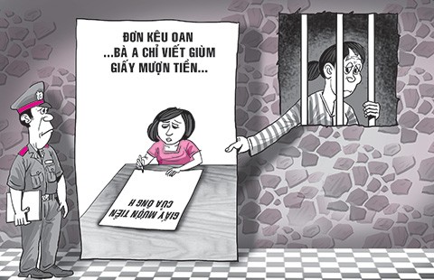 Bị tội vì viết giùm giấy mượn tiền?