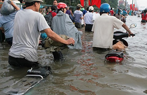 Kêu gọi tư nhân cùng tham gia chống ngập