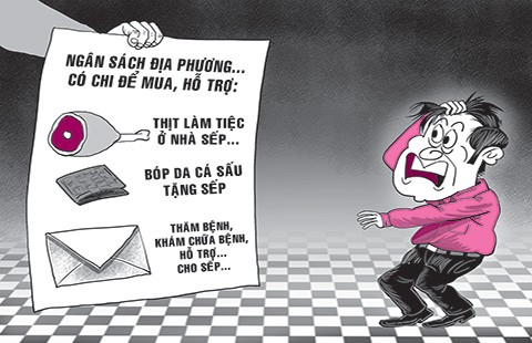 Đãi tiệc, tặng quà sếp bằng ngân sách