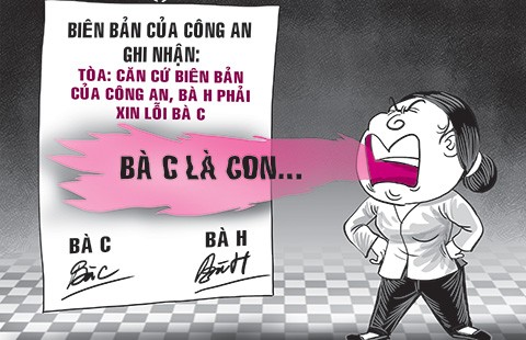 Xin lỗi hàng xóm vì… chửi tục