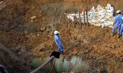 Đảm bảo an toàn tuyệt đối đường ống nước sông Đà