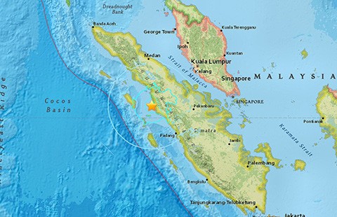 Động đất tại Indonesia, không có cảnh báo sóng thần