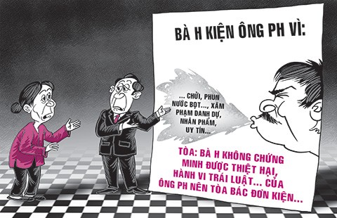 Đi kiện vì bị phun nước bọt vào mặt