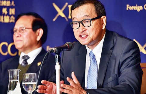 Campuchia phát lệnh bắt, Sam Rainsy đang ở Hàn Quốc