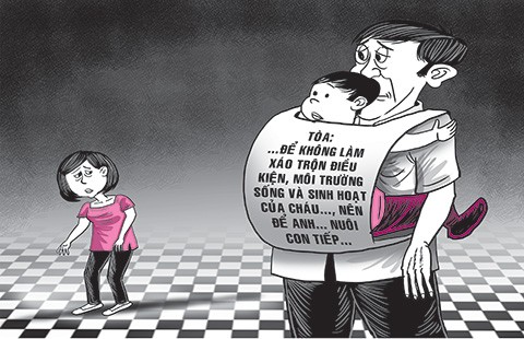Con ở với ai, người đó dễ được tòa xử thắng