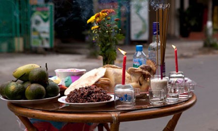 Văn khấn ông Địa chuyện ăn - làm