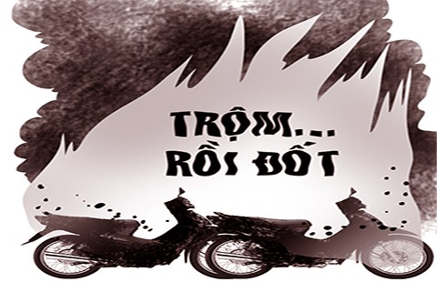 Trộm xe đem đốt!