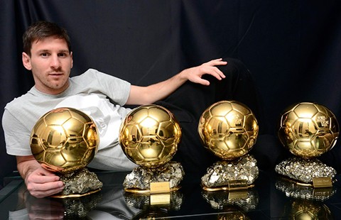 Messi ưu thế đoạt Quả bóng vàng lần thứ năm