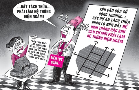 Tách thửa cho con, không buộc làm điện ngầm