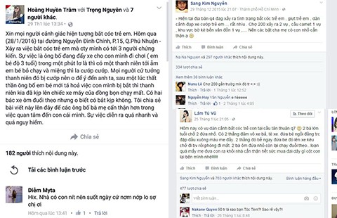 Đăng tin bắt cóc trẻ để câu like