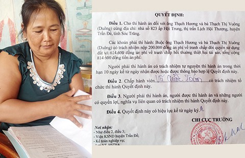 Án chưa có hiệu lực nhưng lại có quyết định thi hành