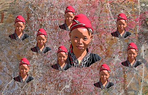 Bình minh trên núi từ lớp dạy vẽ vùng cao