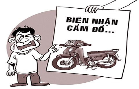 Mượn xe trả biên nhận cầm đồ!