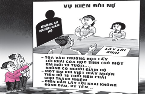 Vào trường học lấy lời khai học sinh