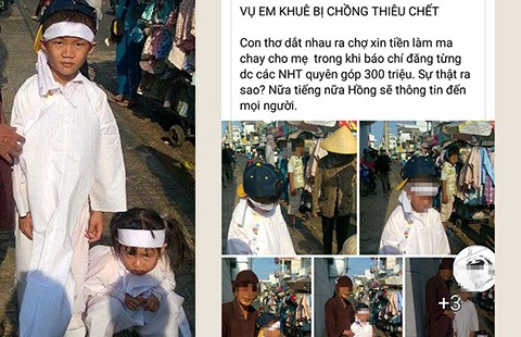 Vụ ‘Dắt hai cháu bé xin tiền…’: Một phụ nữ có họ hàng với chị Khê