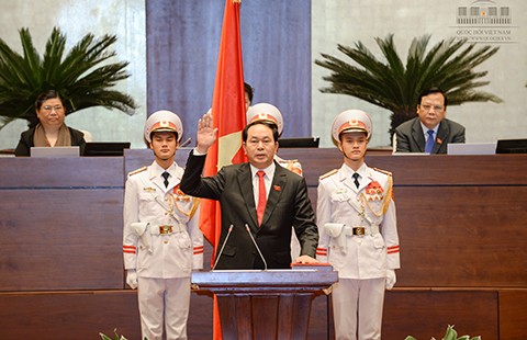 Tân Chủ tịch nước Trần Đại Quang: ‘Nguyện trung thành với Tổ quốc, nhân dân’
