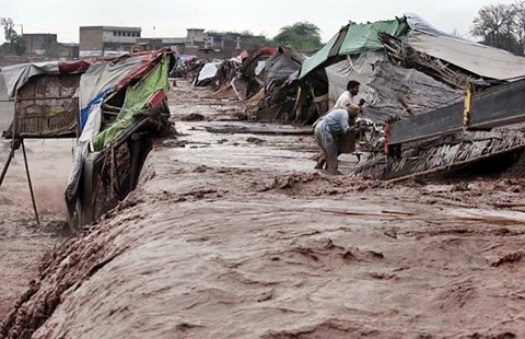 65 người chết do mưa lũ ở Pakistan